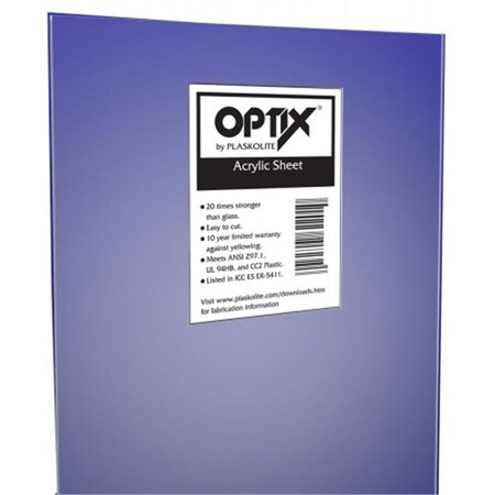 Plaskolite Plaskolite 11G0018A 10 Count 18 in. x 24 in. Acrylic Safety Glazing - Pack of 10 11G0018A